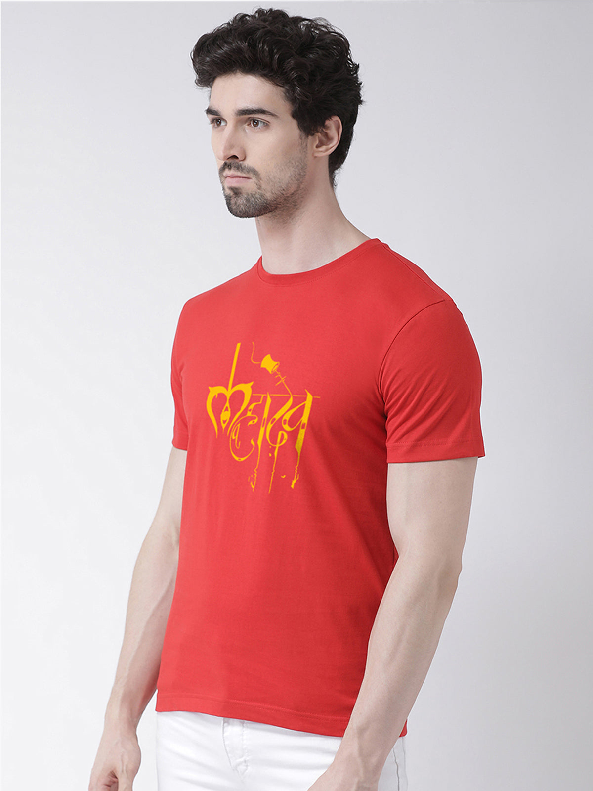 Mahadev Printed Round Neck Clearance T-shirt - Friskers