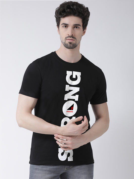 Mens Strong Printed Round Neck Clearence T-shirt - Friskers