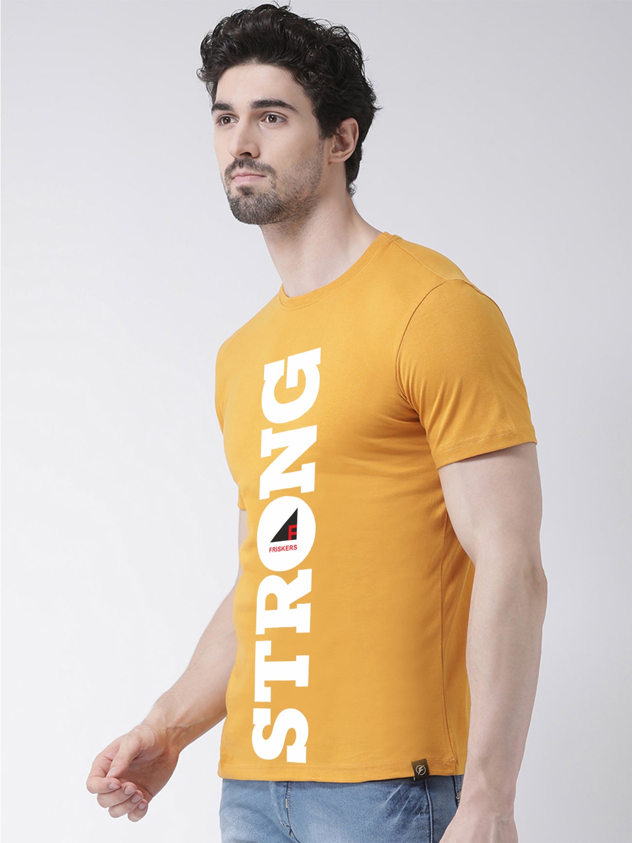 Mens Strong Printed Round Neck Clearence T-shirt - Friskers