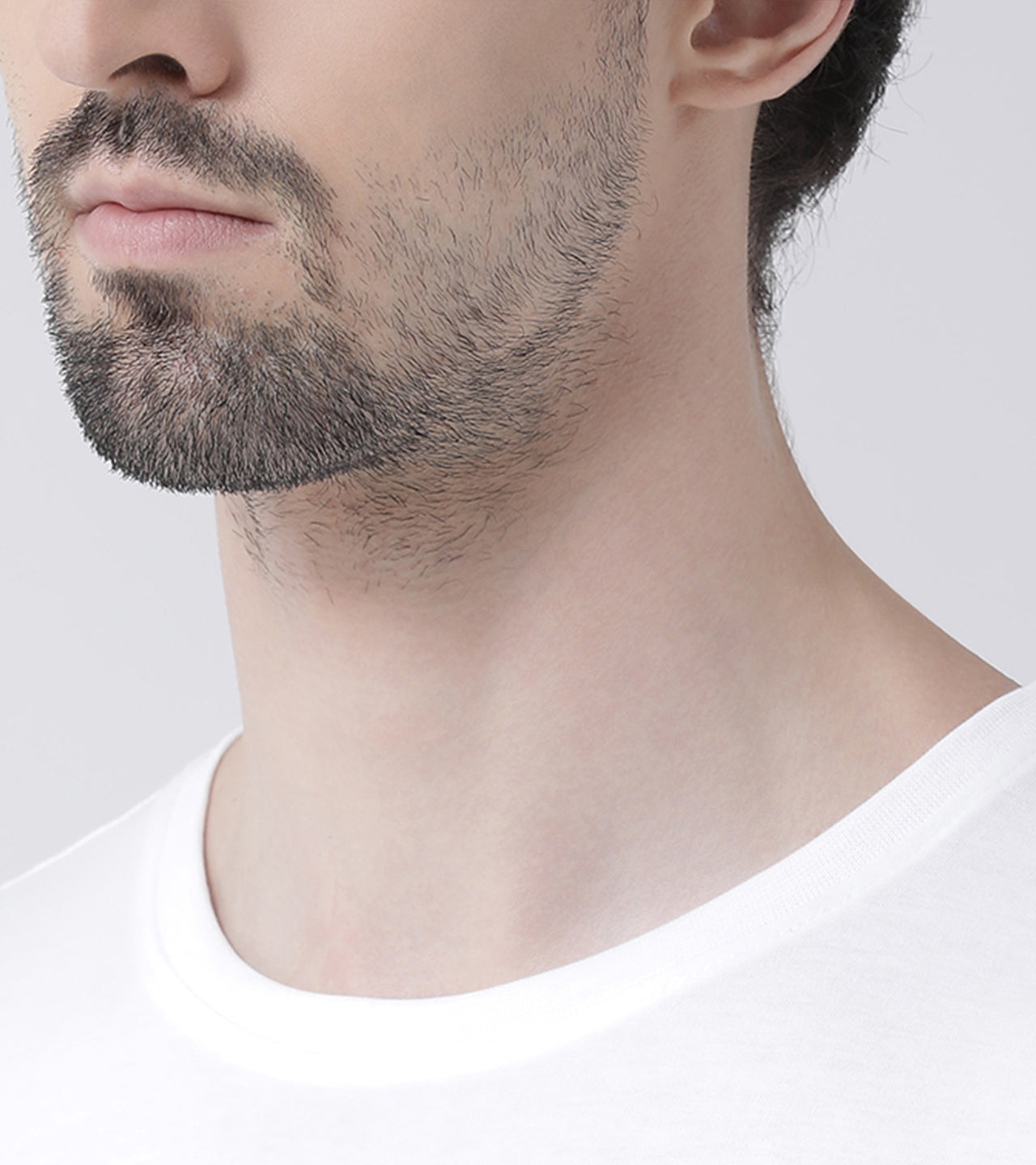 Three Star Printed Round Neck T-shirt - Friskers