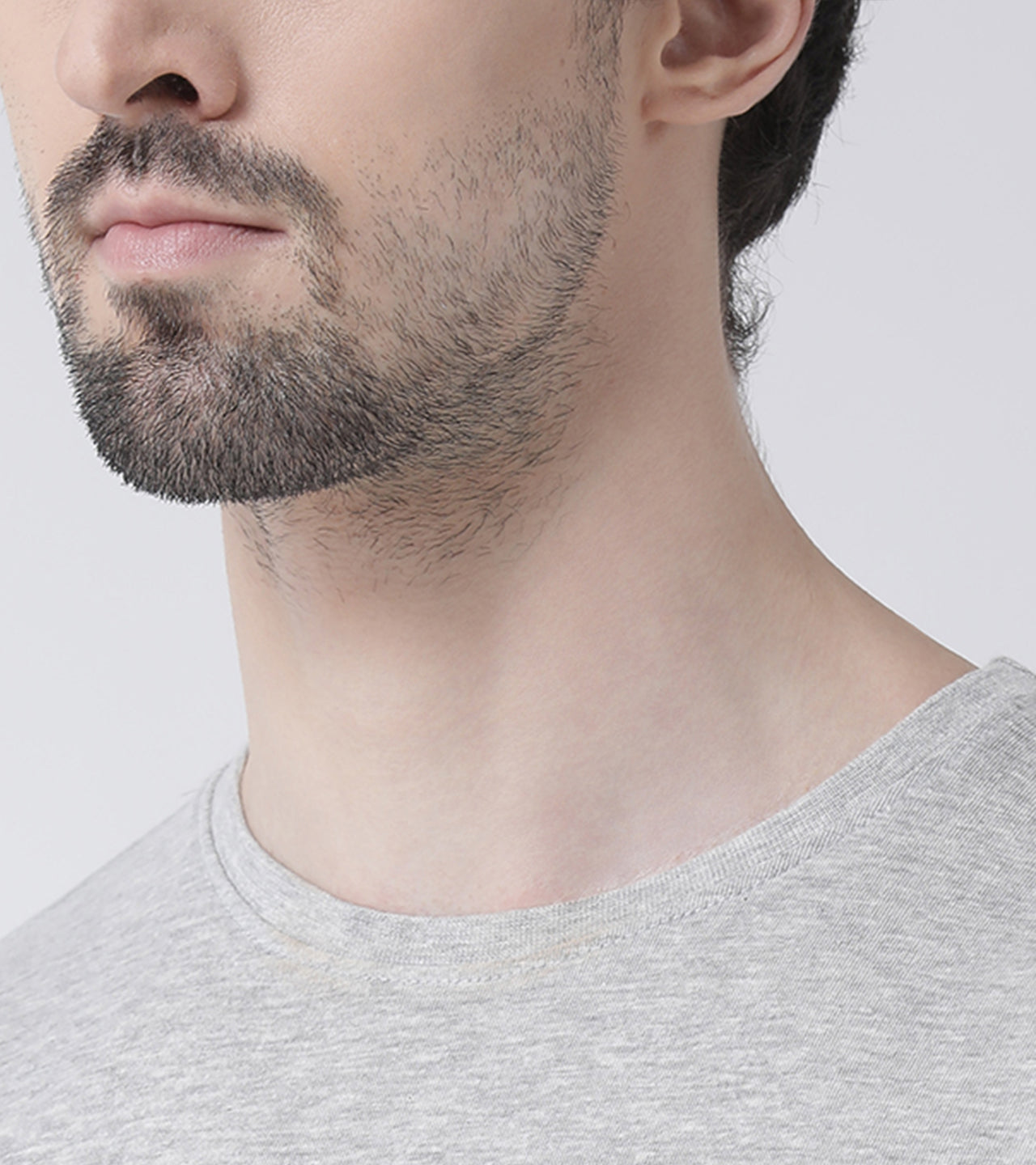 Three Star Printed Round Neck T-shirt - Friskers