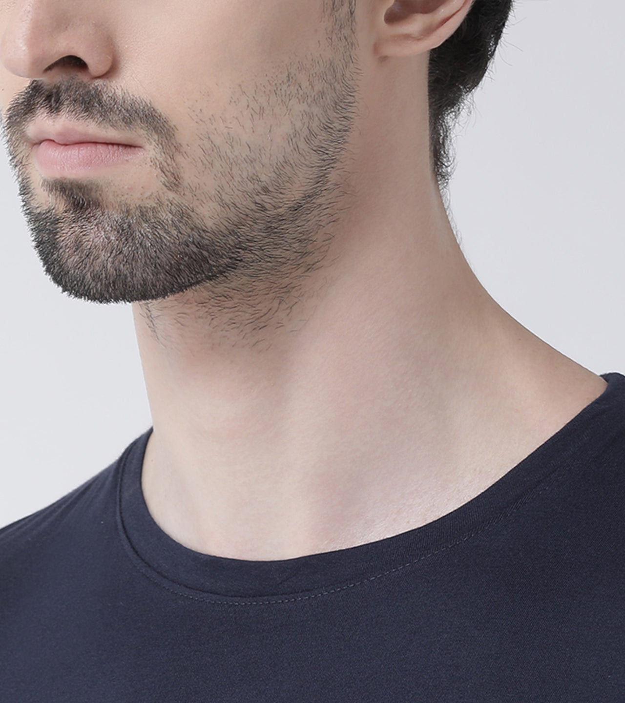 Three Star Printed Round Neck T-shirt - Friskers