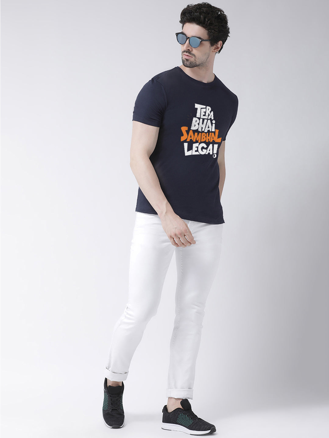 Tera bhai Sambhal lega Printed Clearence T-shirt - Friskers