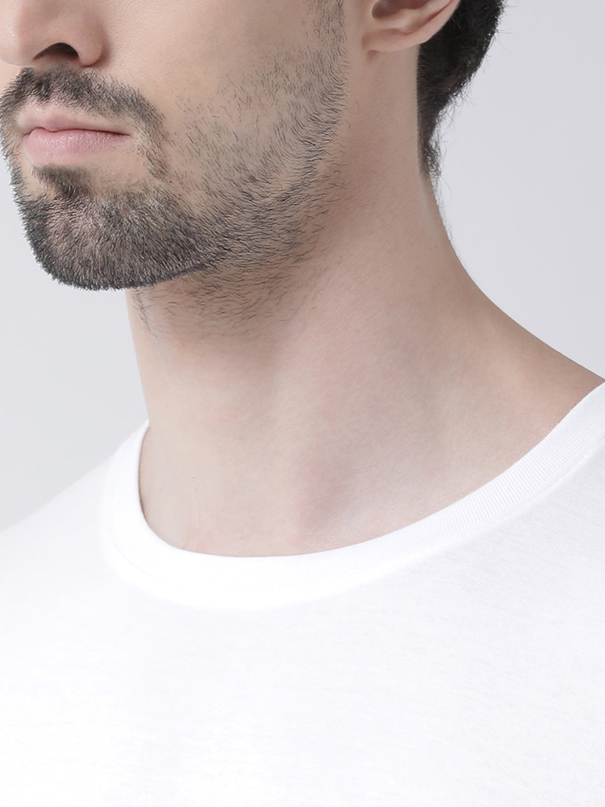 Men Solid Round Neck Full Sleeve T-shirt - Friskers