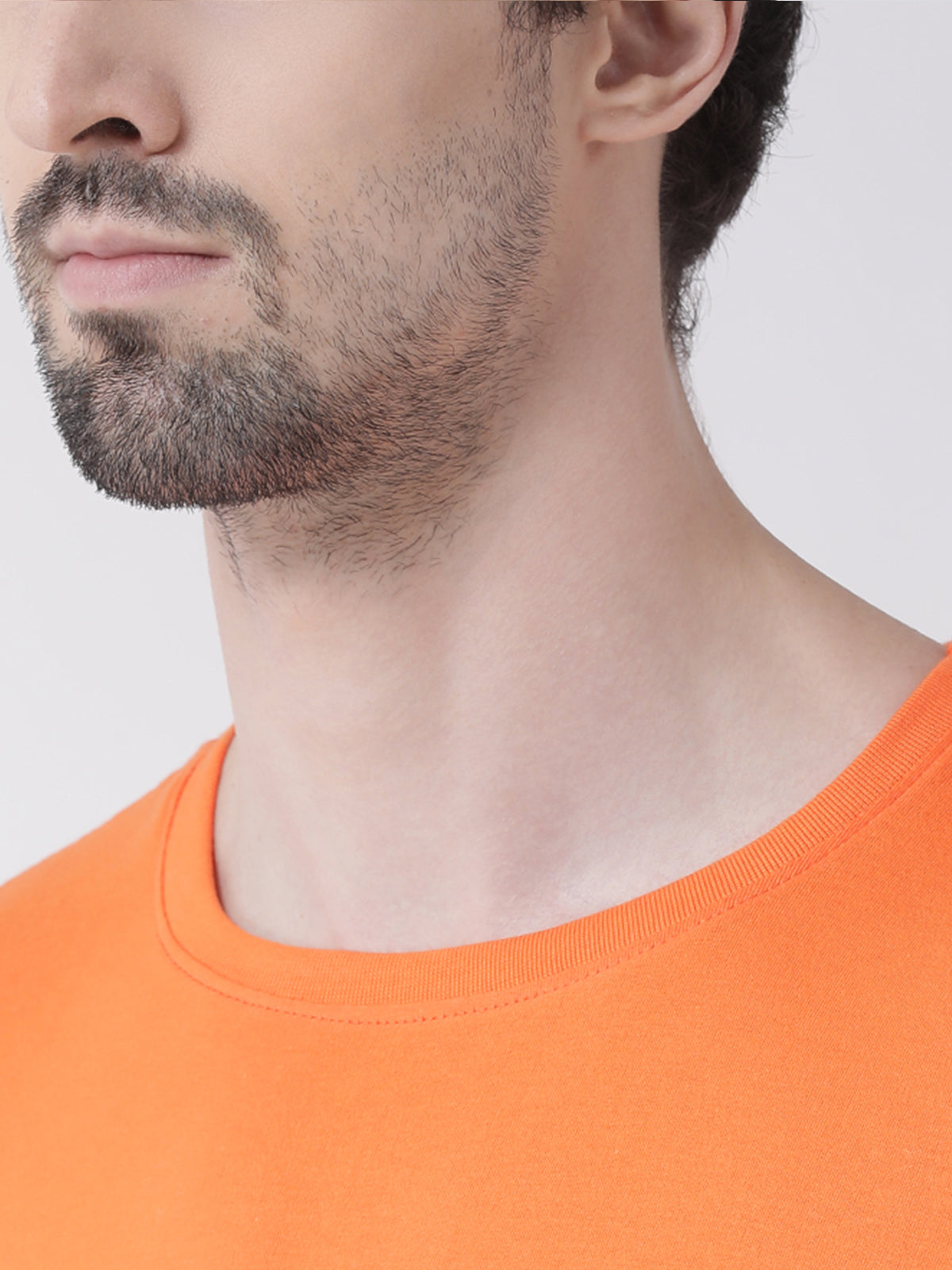 Men Solid Round Neck Full Sleeve T-shirt - Friskers