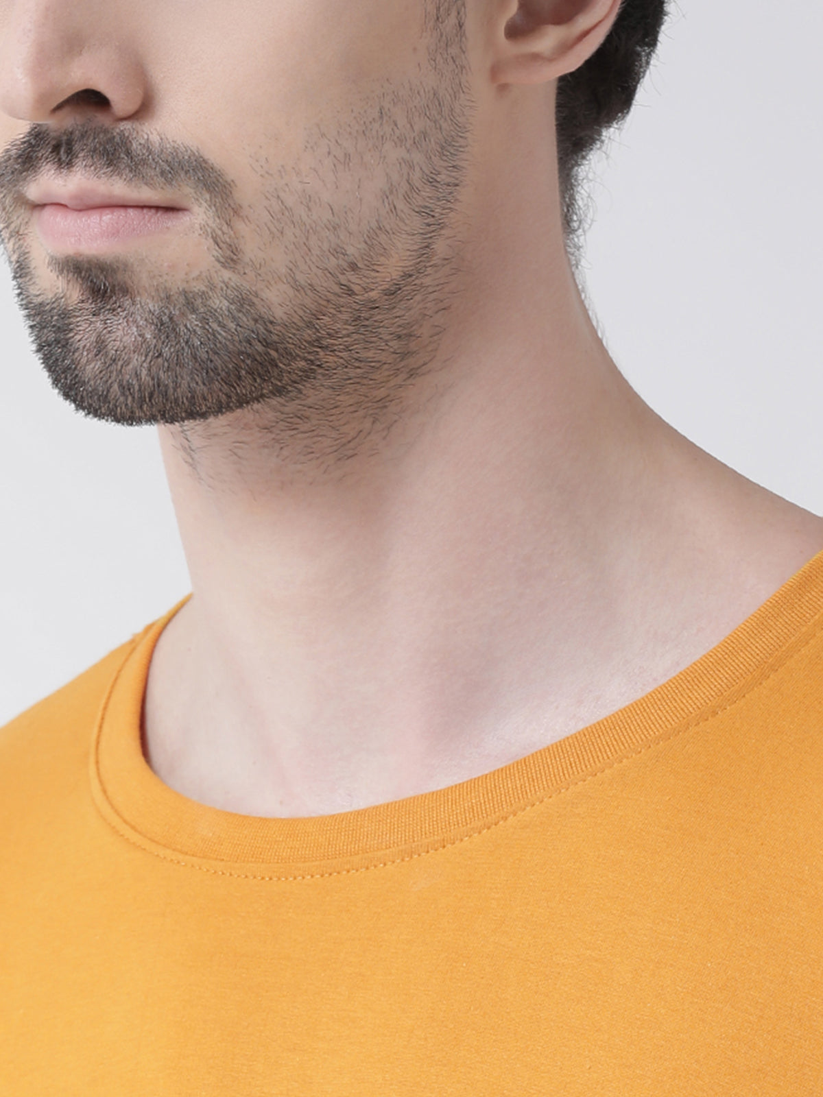 Men Solid Round Neck Full Sleeve T-shirt - Friskers