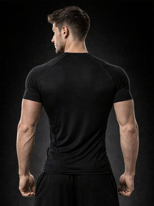 Mens Polyster Compression Gym Tshirt