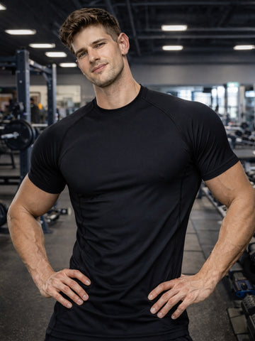 Mens Polyster Compression Gym Tshirt