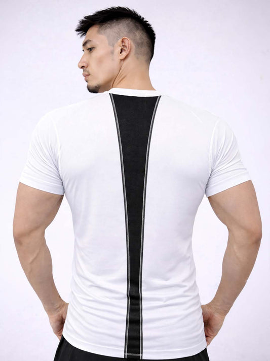 Mens Polyster Compression Training Gym Tshirt