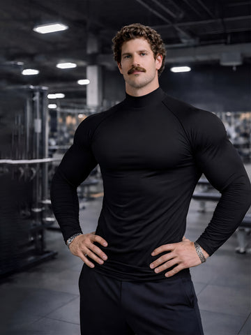 Mens Polyster Compression Training Gym Tshirt