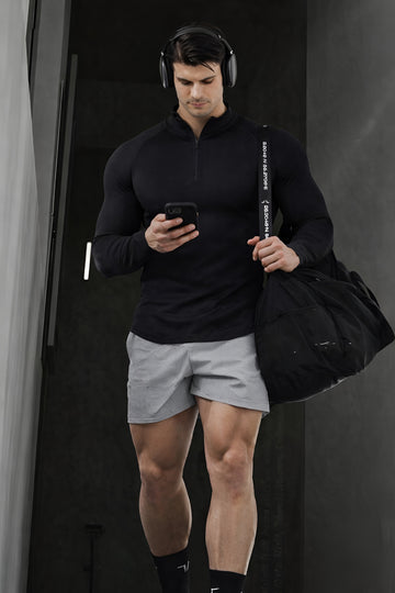 Mens Polyster Compression Training Gym Tshirt