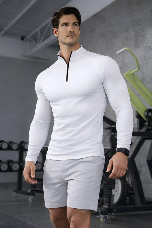 Mens Polyster Compression Training Gym Tshirt