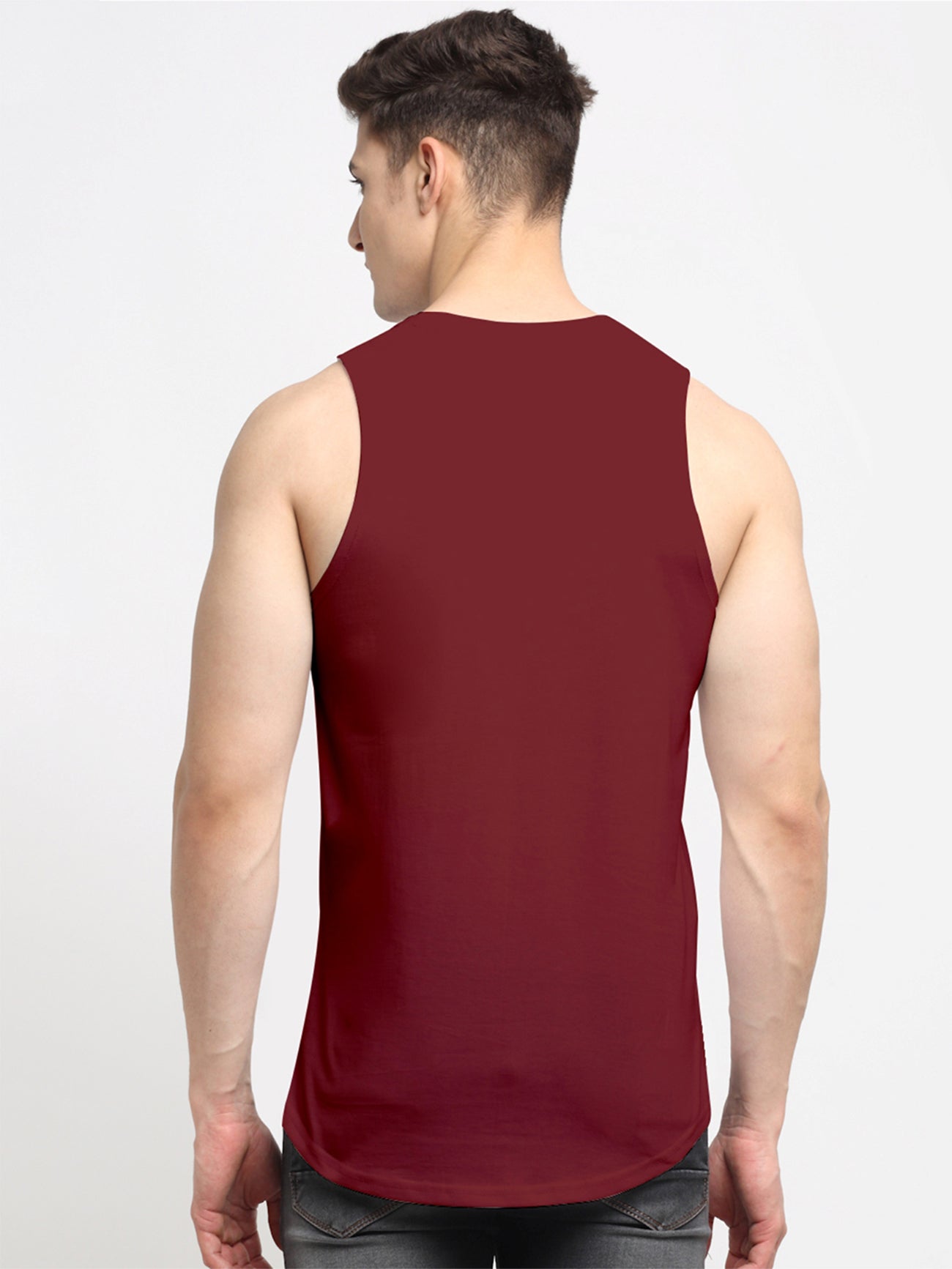 Men's Mahadev Printed Cotton Gym vest - Friskers