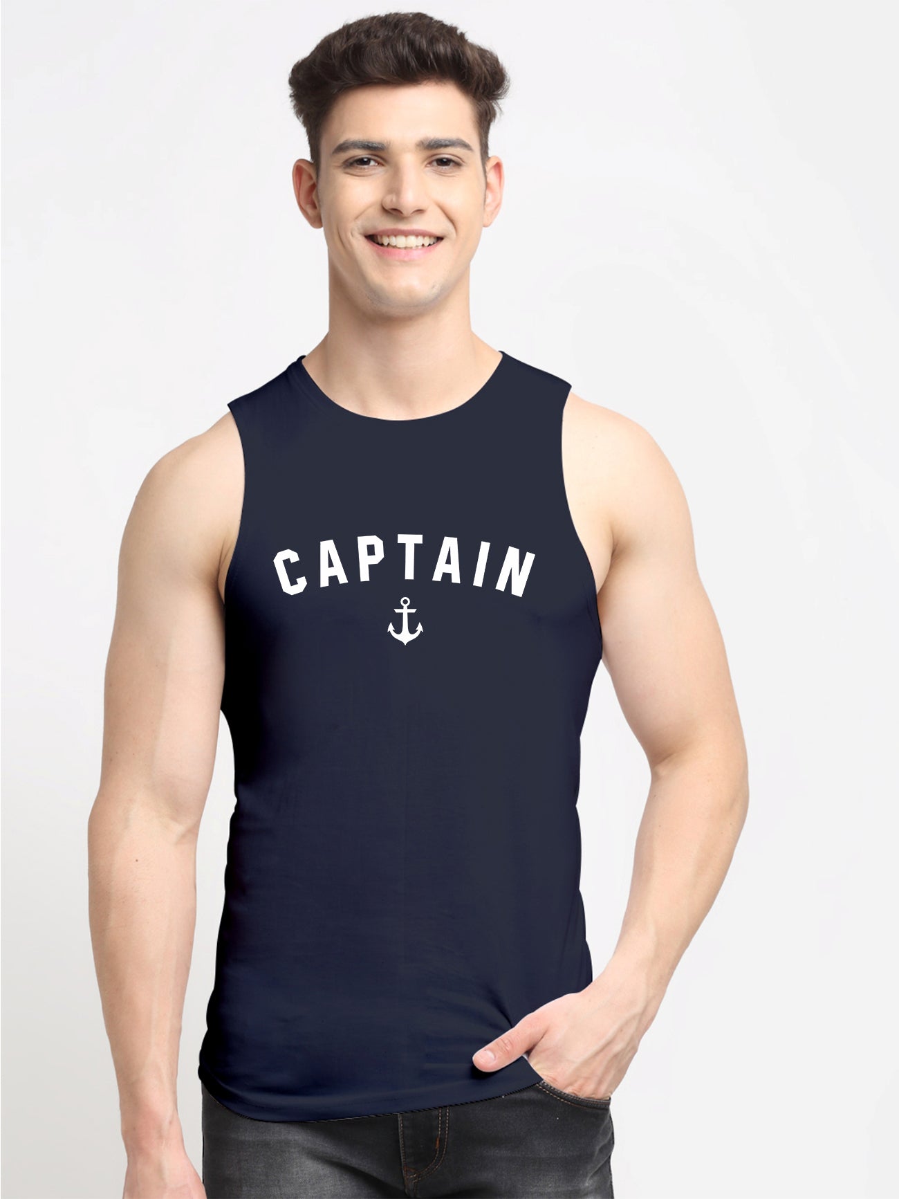Men's Captain Dry Fit Sports Gym Vest - Friskers