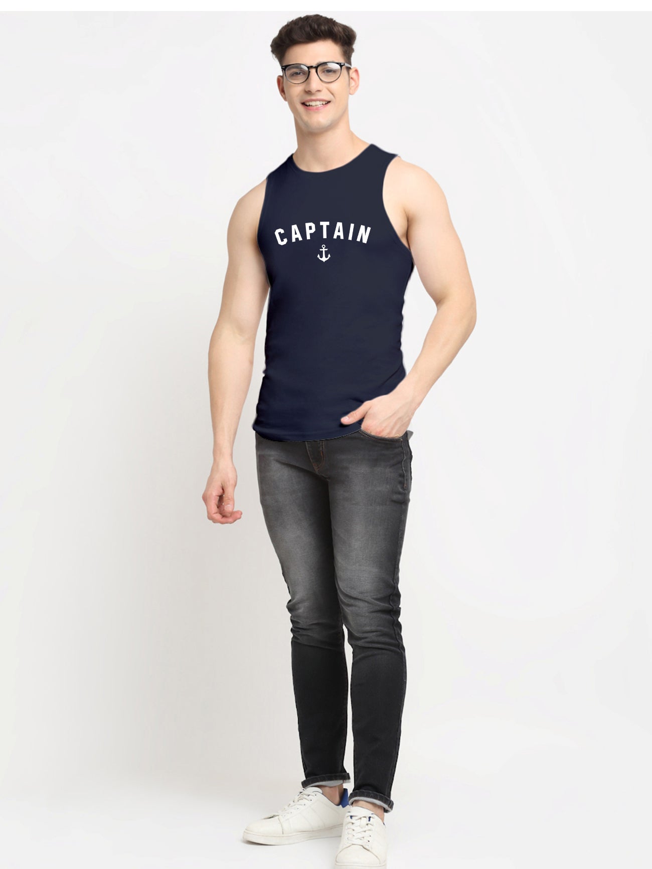 Men's Captain Dry Fit Sports Gym Vest - Friskers