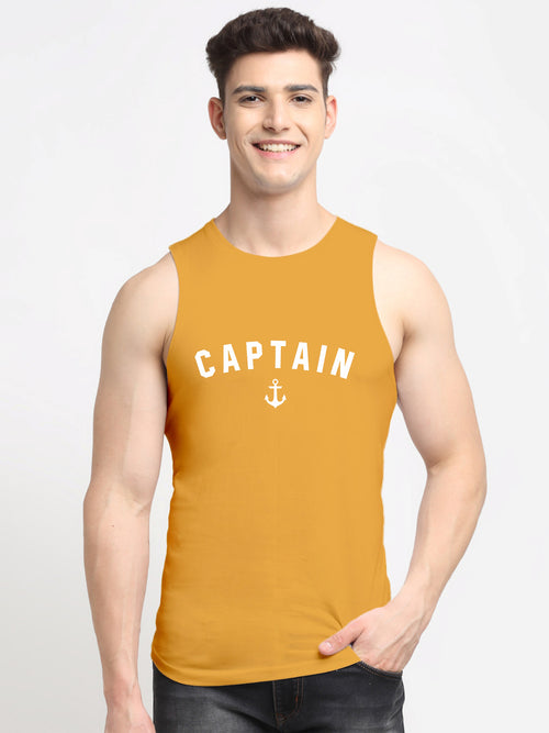 Men's Captain Dry Fit Sports Gym Vest