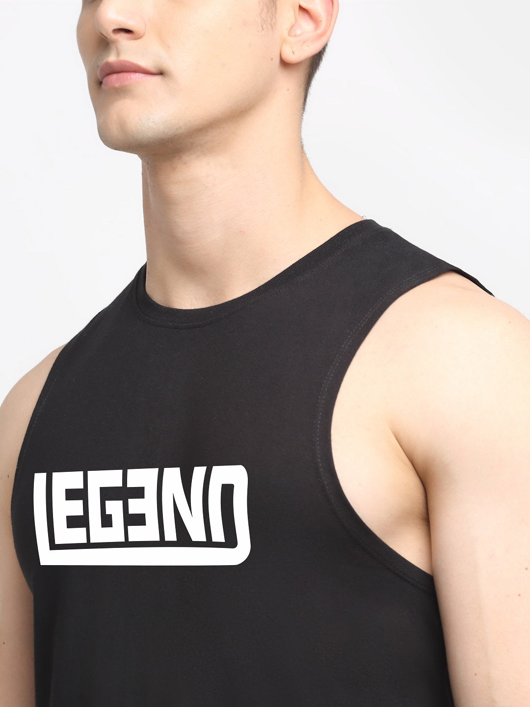 Men Legend Printed Cotton Training Vest - Friskers