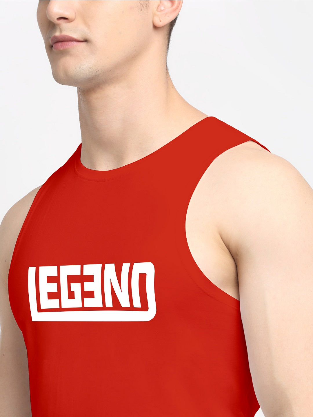 Men Legend Printed Cotton Training Vest - Friskers