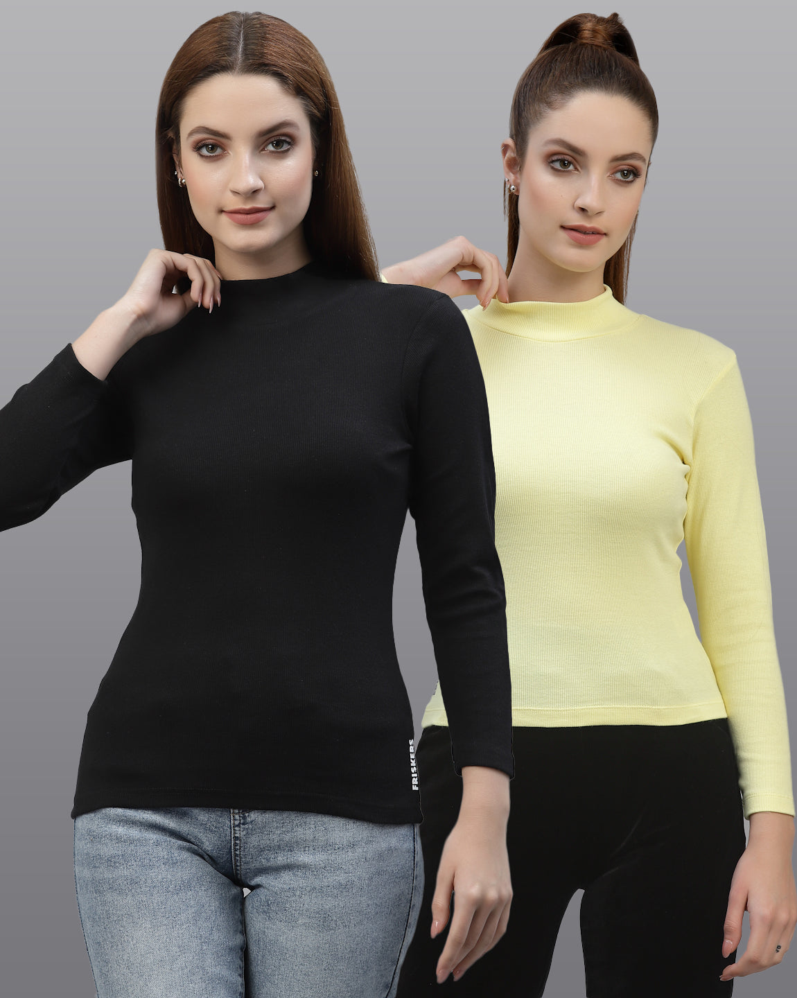 Women Pack Of 2 Pure Cotton Casual Top - Friskers