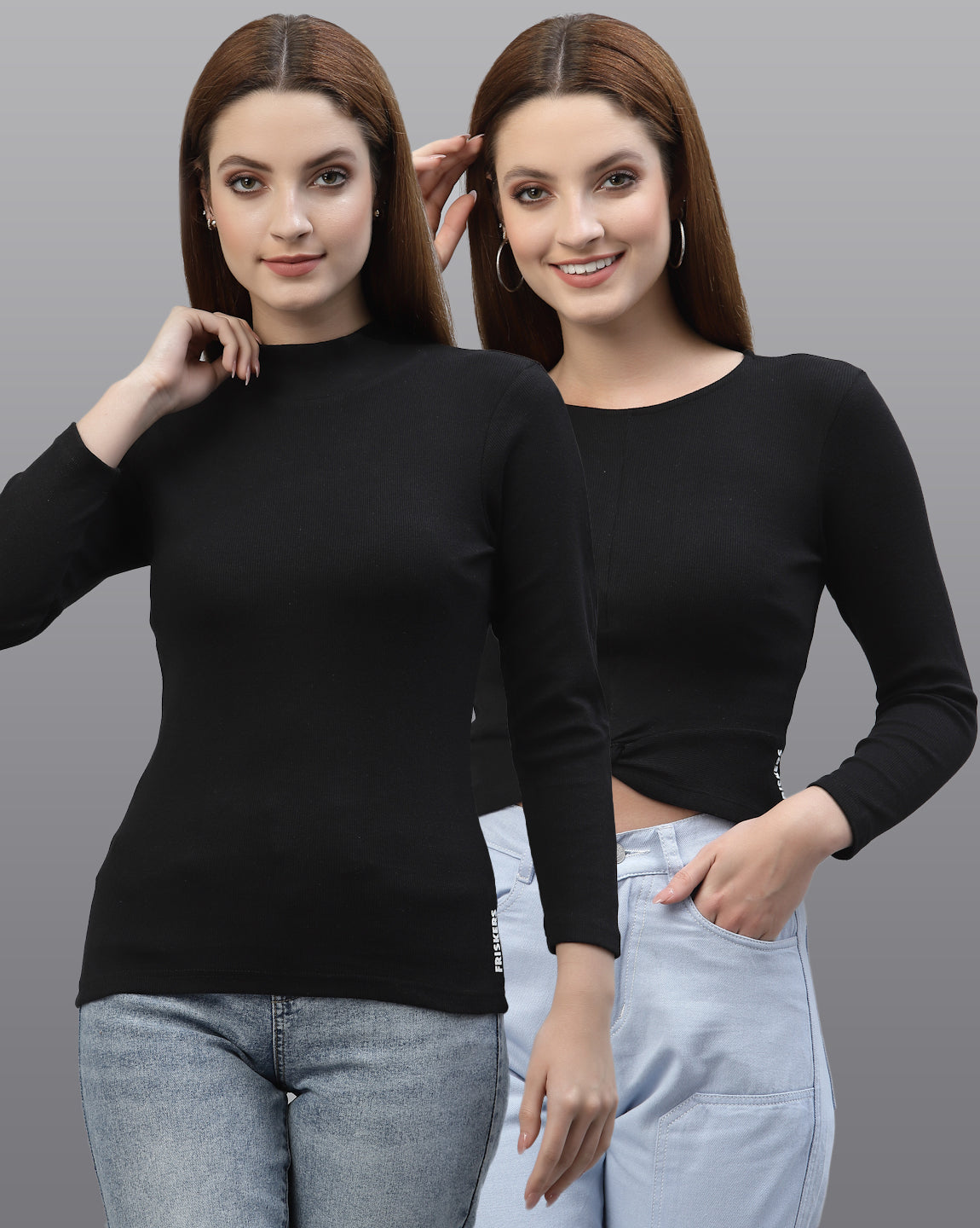 Women Pack Of 2 Pure Cotton Casual Top - Friskers