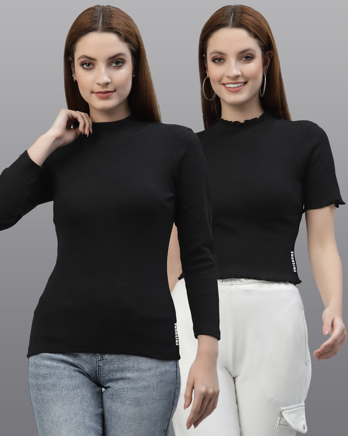 Women Pack Of 2 Pure Cotton Casual Top - Friskers