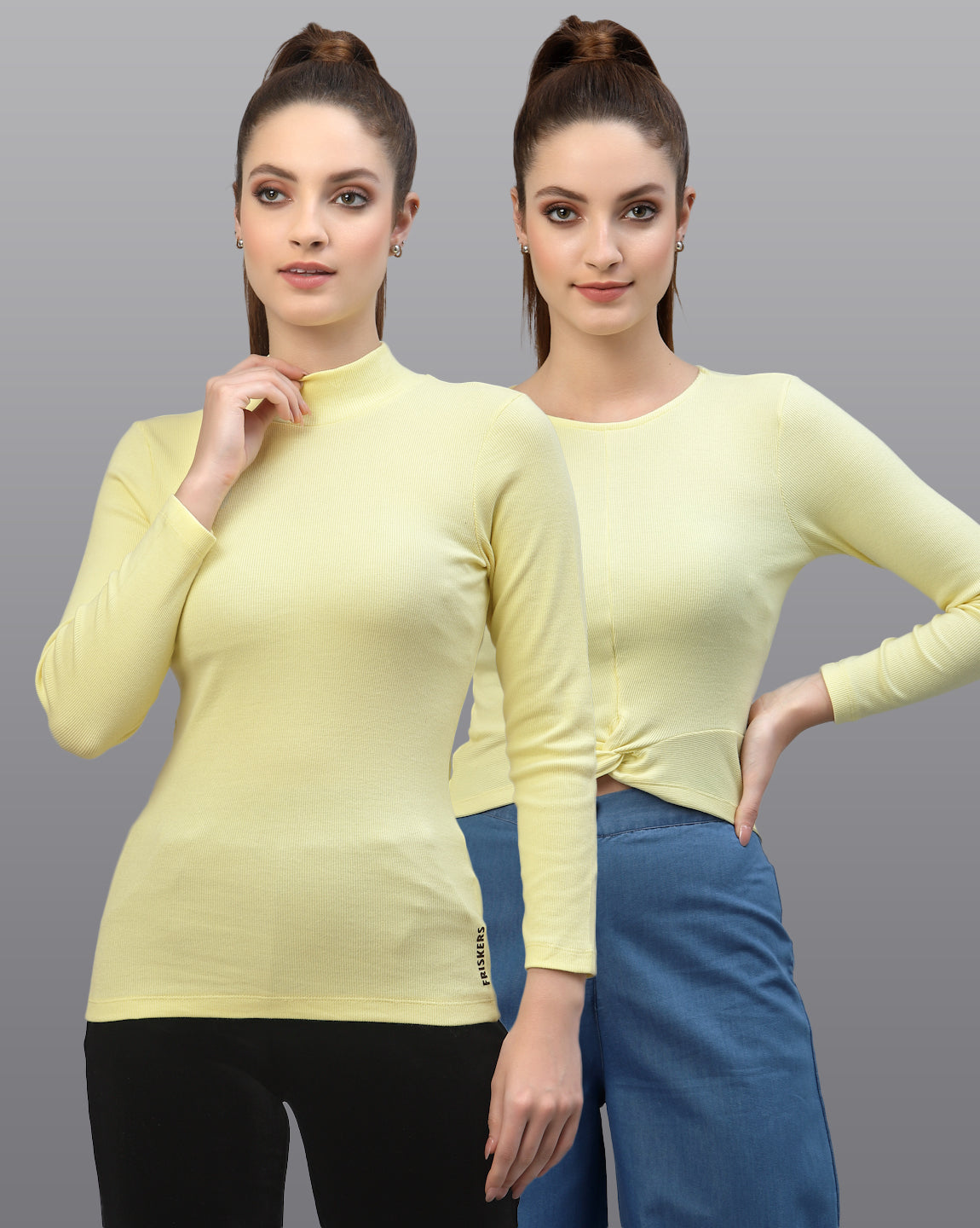 Women Pack Of 2 Pure Cotton Casual Top - Friskers