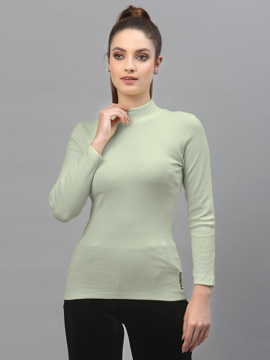 Women Pack Of 2 High Neck Solid Top - Friskers