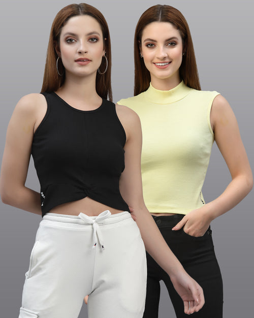 Women Pack Of 2 Pure Cotton Top
