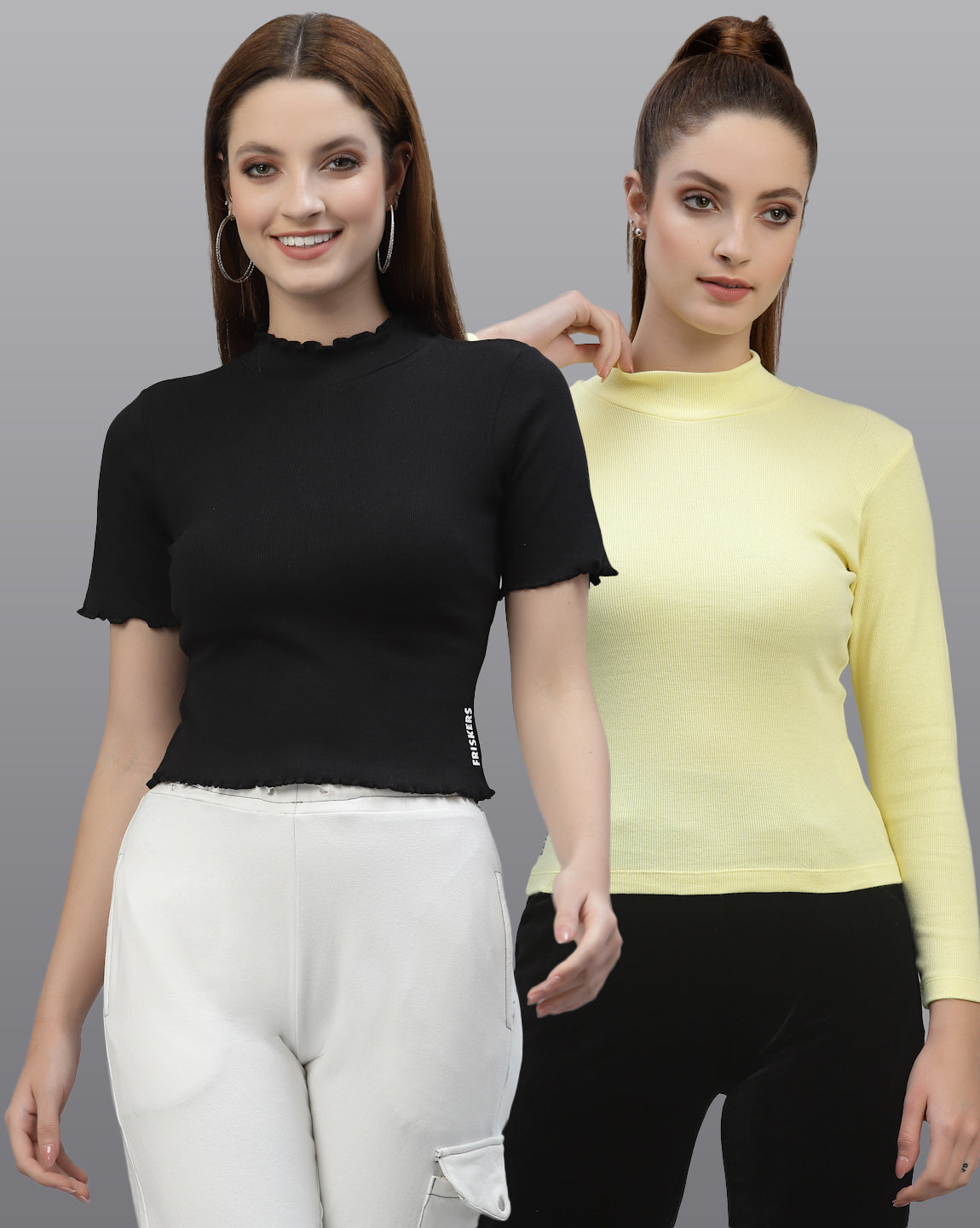 Women Pack Of 2 Pure Cotton Comfy Top - Friskers