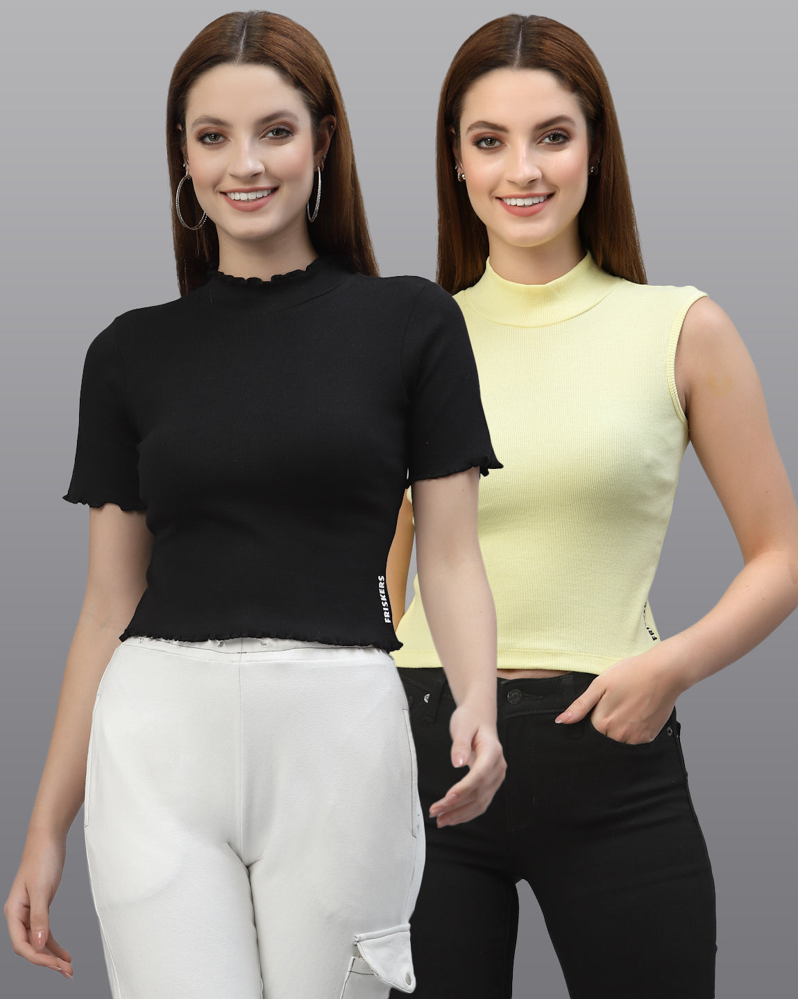 Women Pack Of 2 Pure Cotton Comfy Top - Friskers