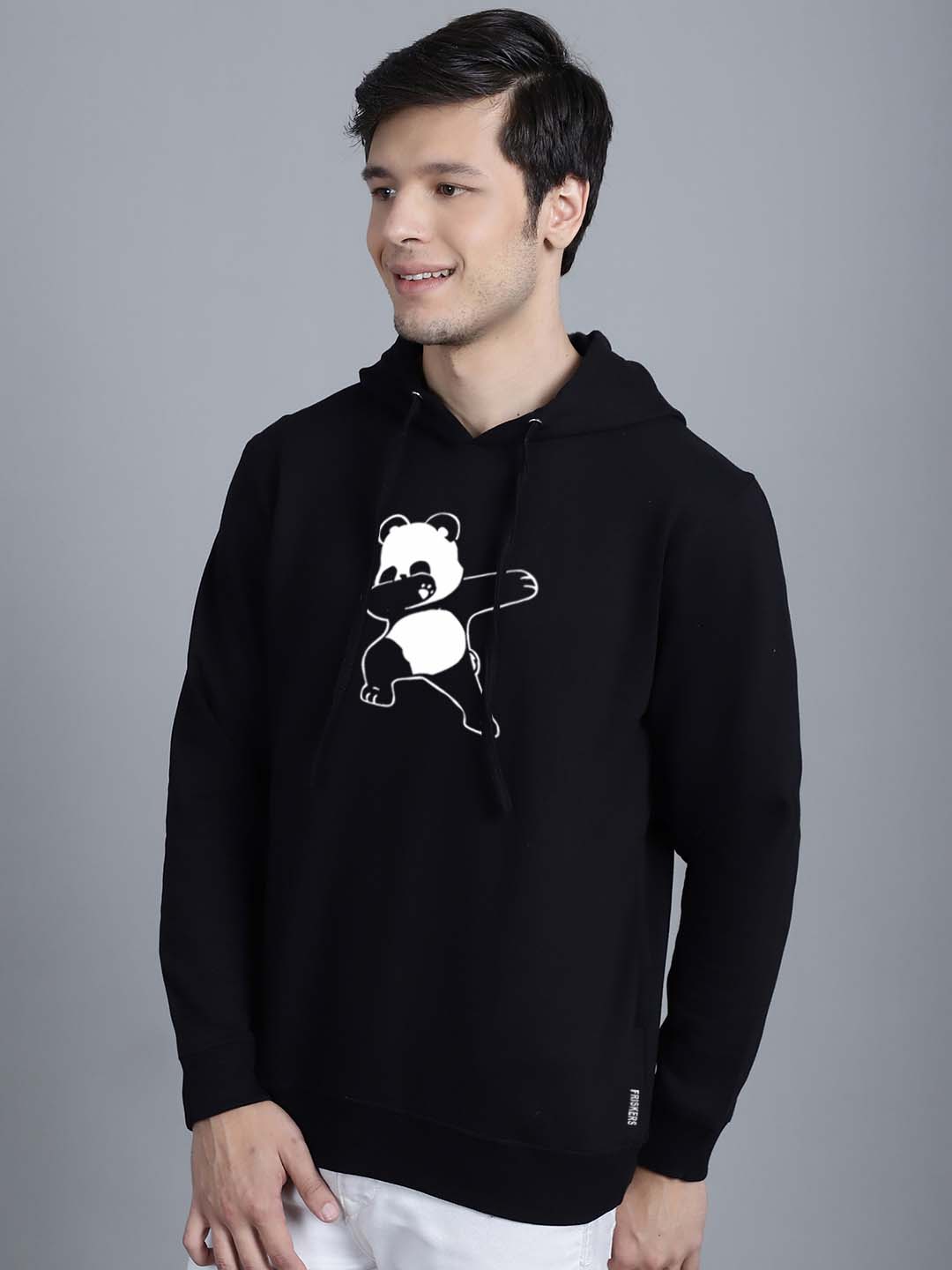 Men's Dancing Panda Full Sleeves Hoody T-Shirt - Friskers