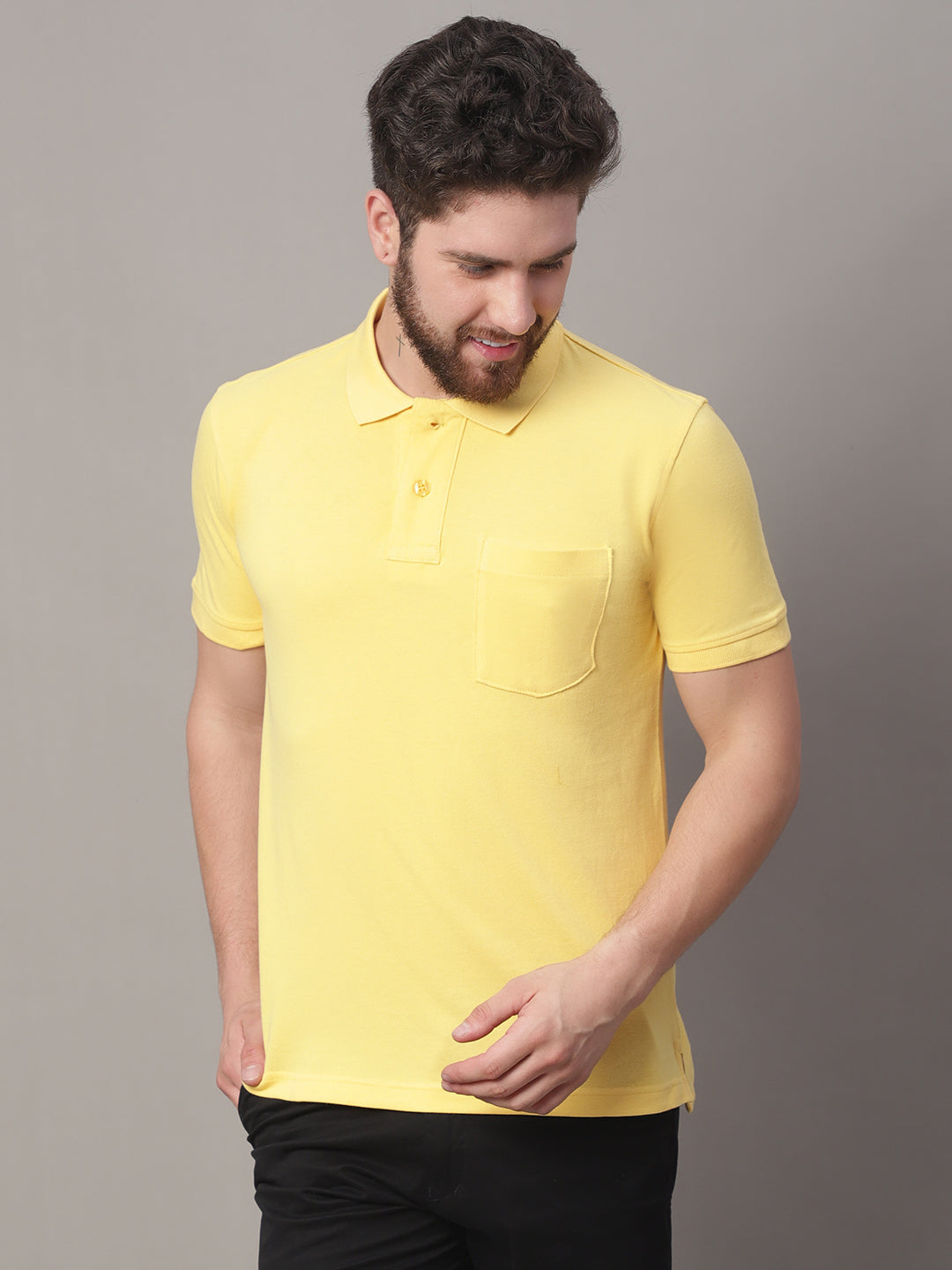 Men's Half Sleeves Solid Polo T-shirt - Friskers