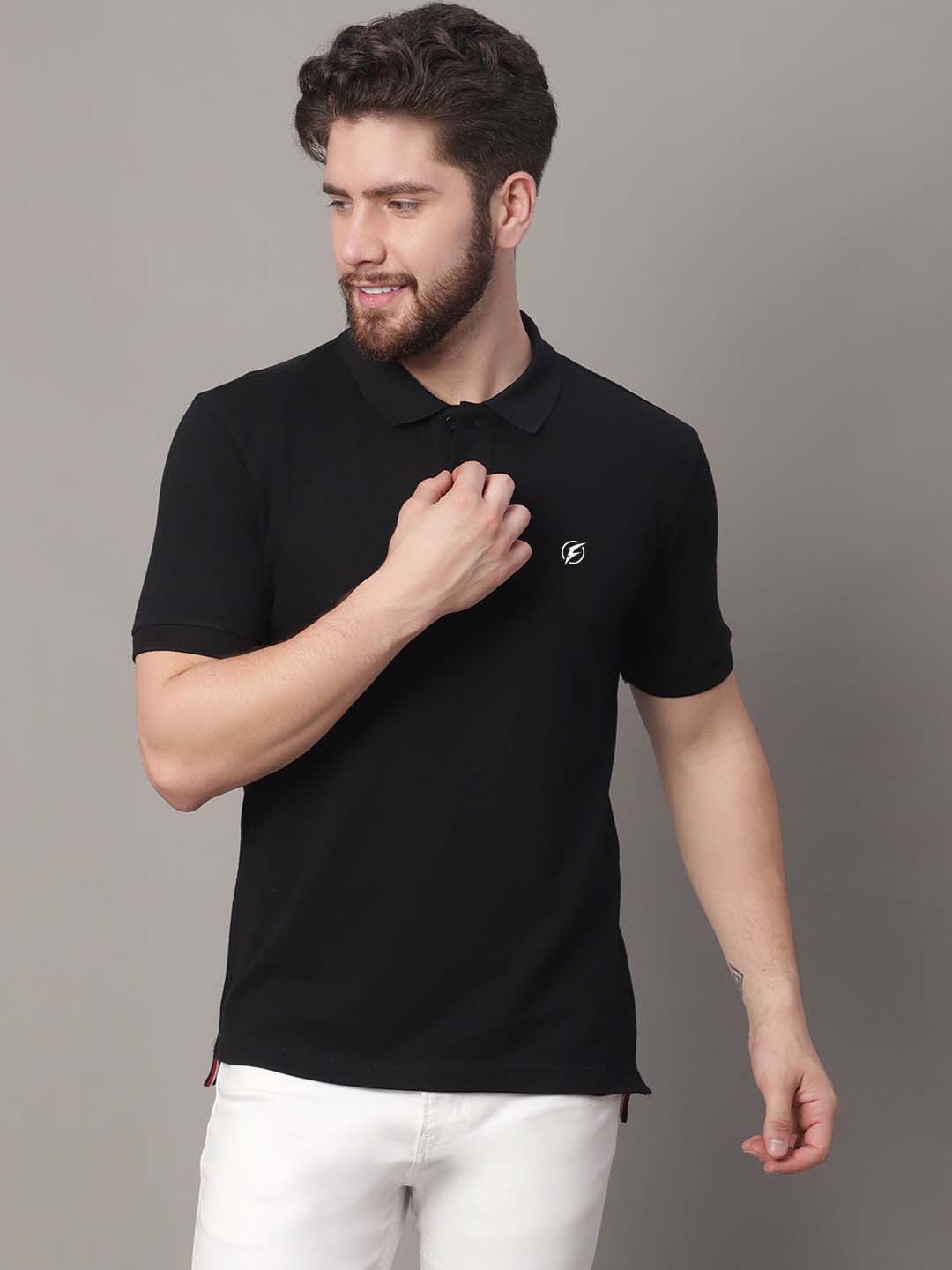 Men's Pack Of 2 Half Sleeves Solid Polo T-shirt - Friskers