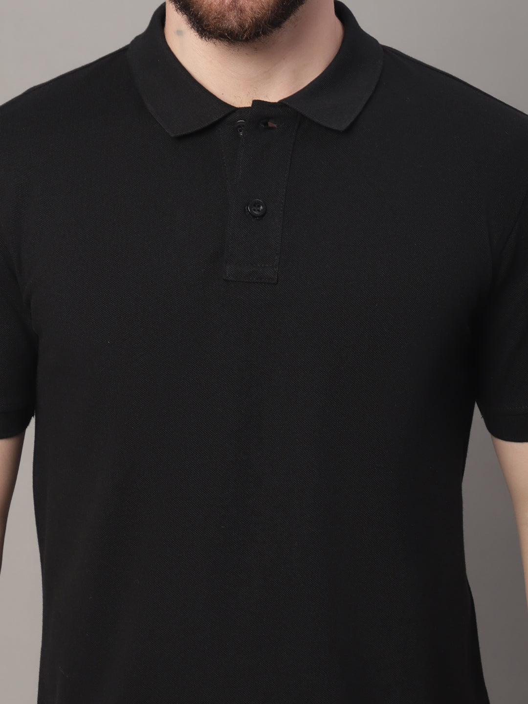 Men's Half Sleeves Solid Polo T-shirt - Friskers