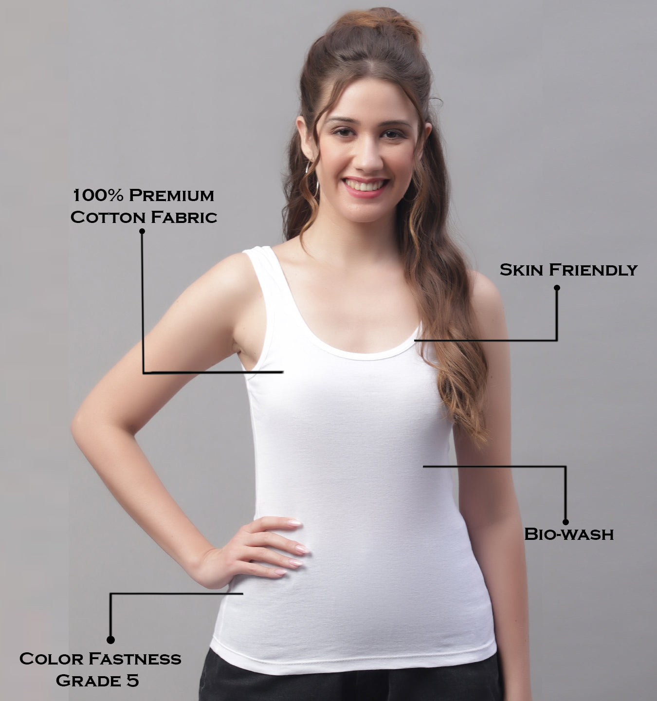 Cotton Tank Tops For Women. Casual Sleeveles Tank Top - Friskers