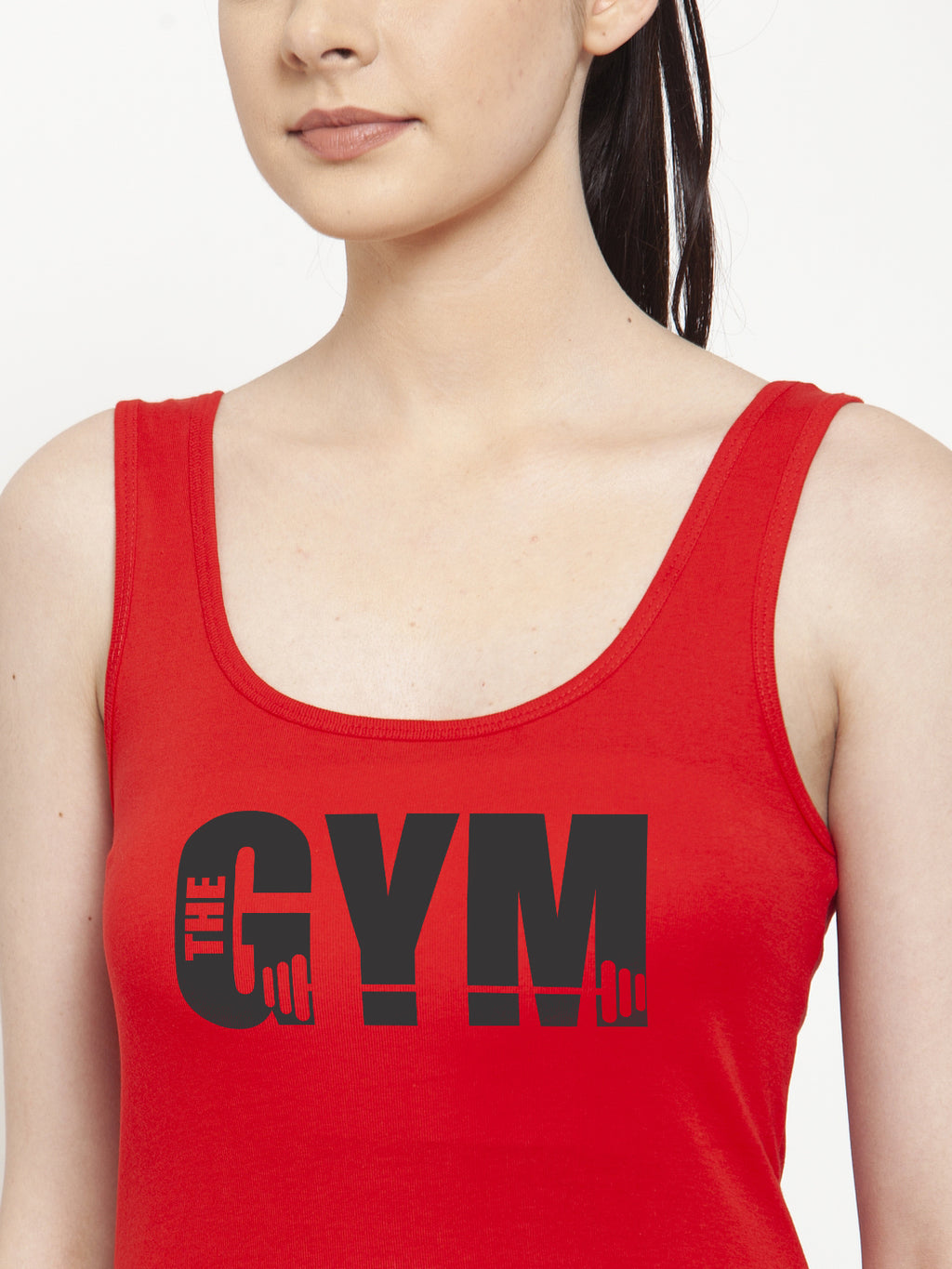 Women Gym Pure cotton Printed Top Vest - Friskers