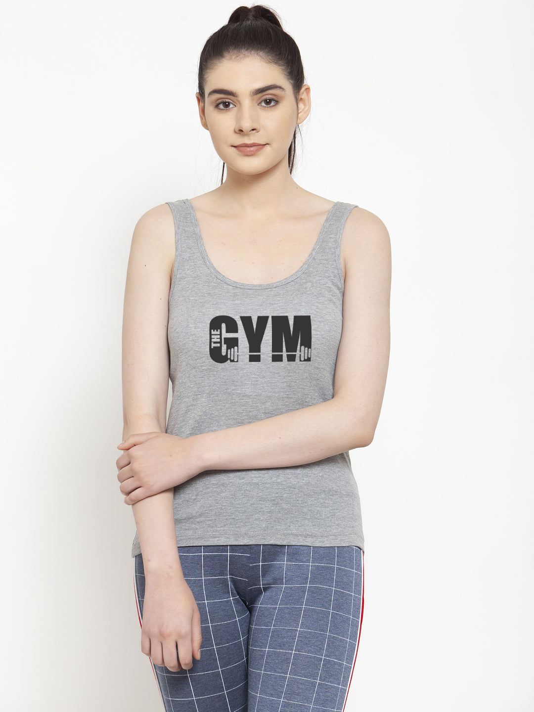 Women Gym Pure cotton Printed Top Vest - Friskers