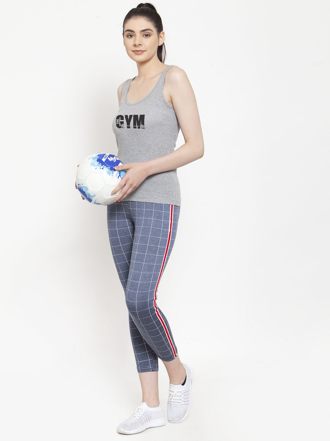 Women Gym Pure cotton Printed Top Vest - Friskers