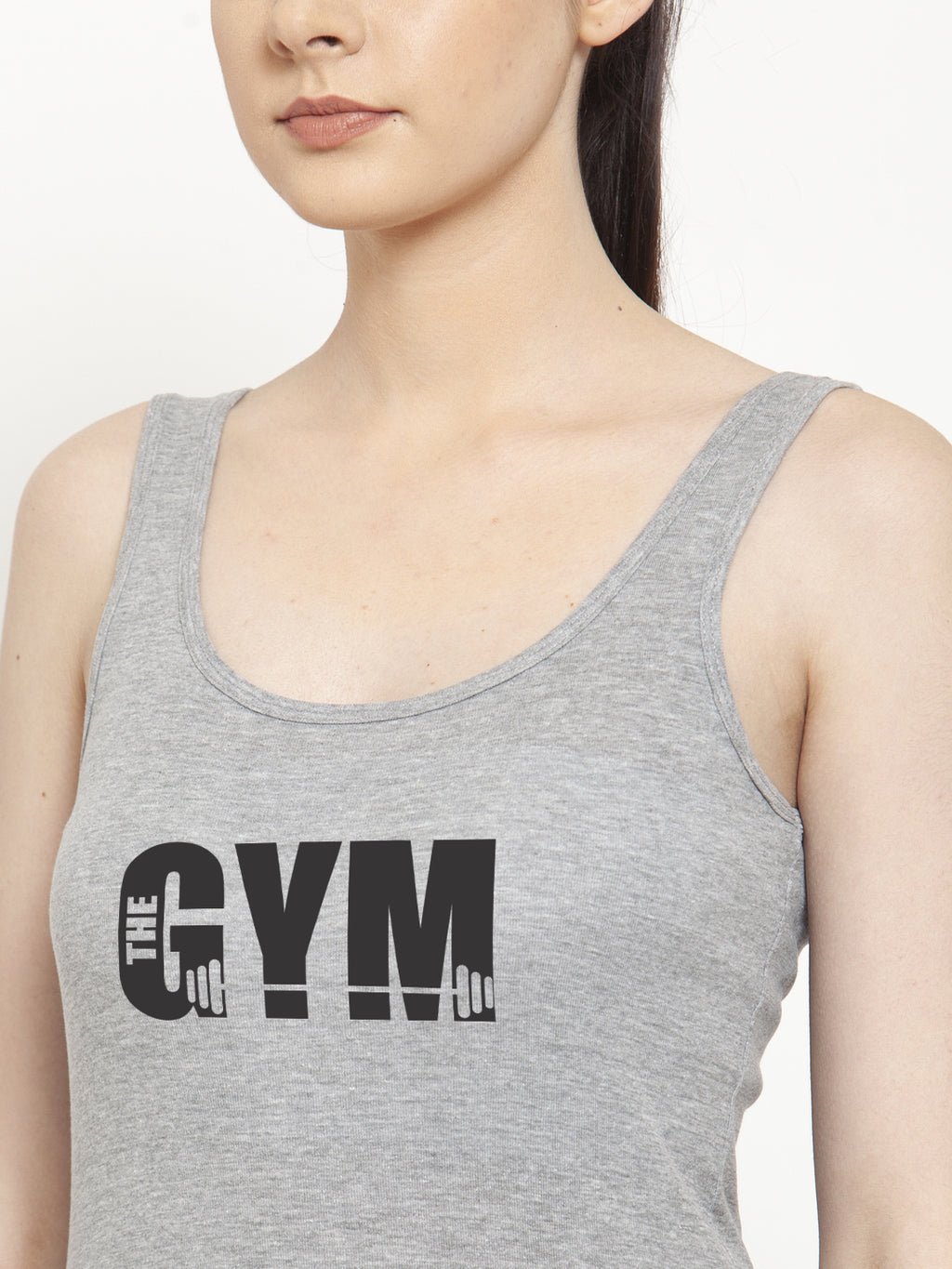 Women Gym Pure cotton Printed Top Vest - Friskers