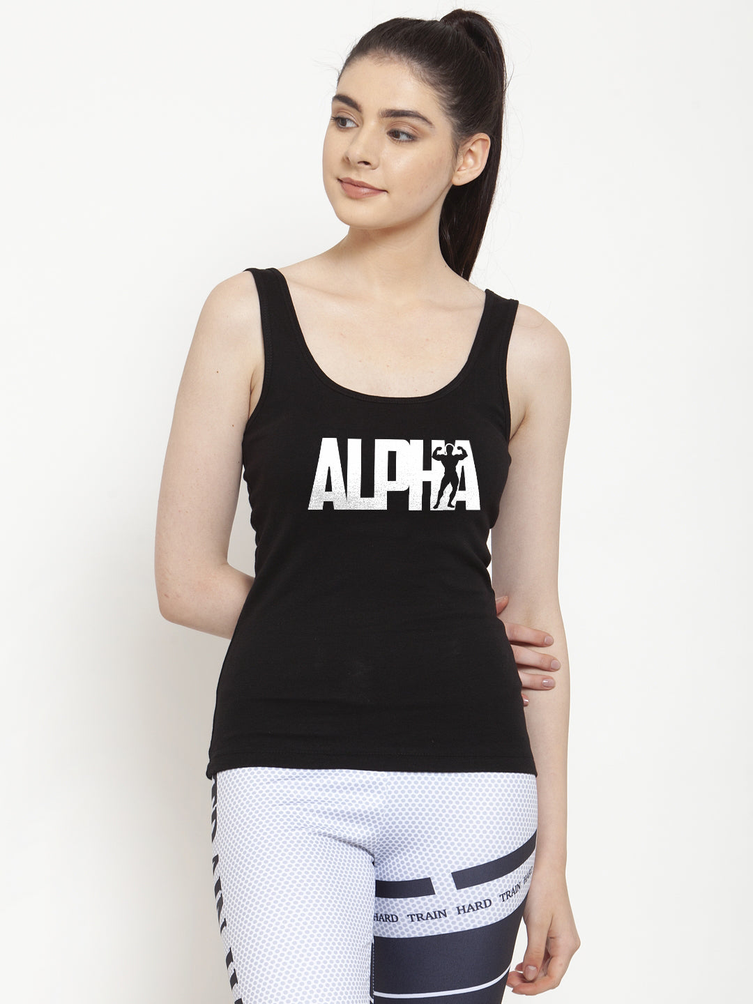 Women Alpha Pure cotton Printed Top Vest - Friskers