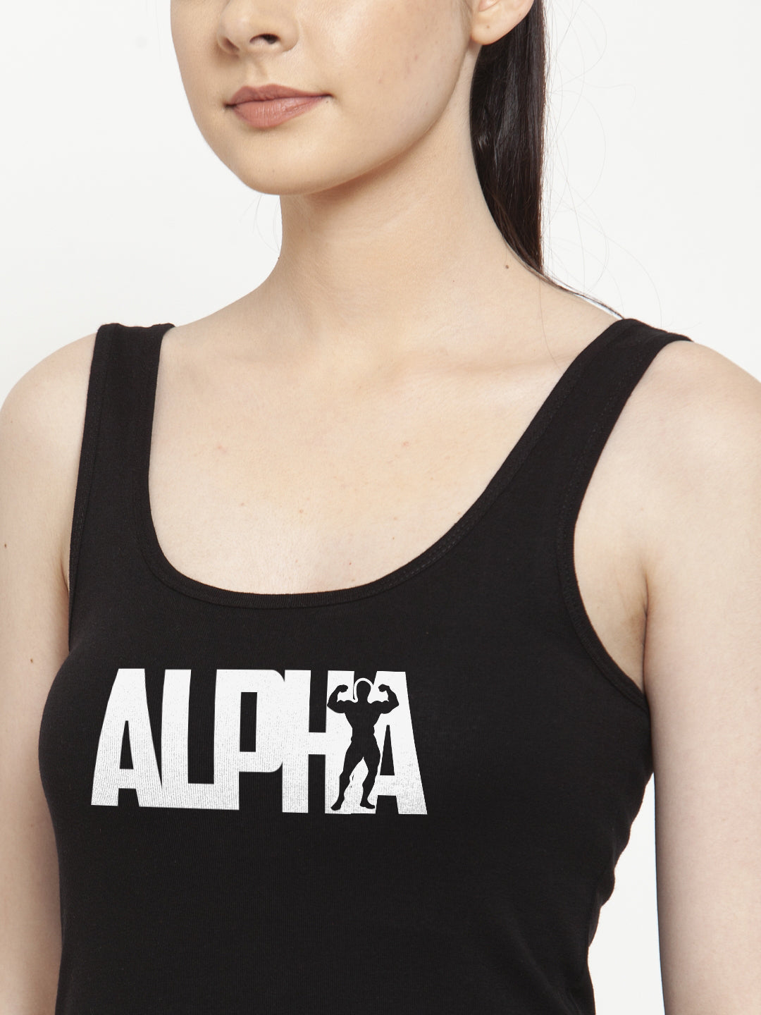 Women Alpha Pure cotton Printed Top Vest - Friskers