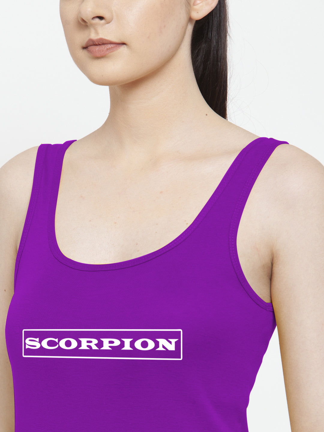 Women Scorpion Pure cotton Printed Top Vest - Friskers