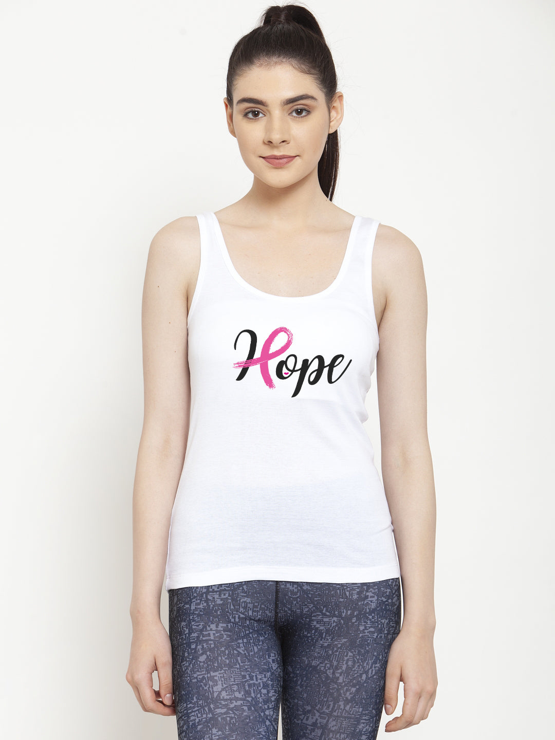 Women Hope Pure cotton Printed Top Vest - Friskers