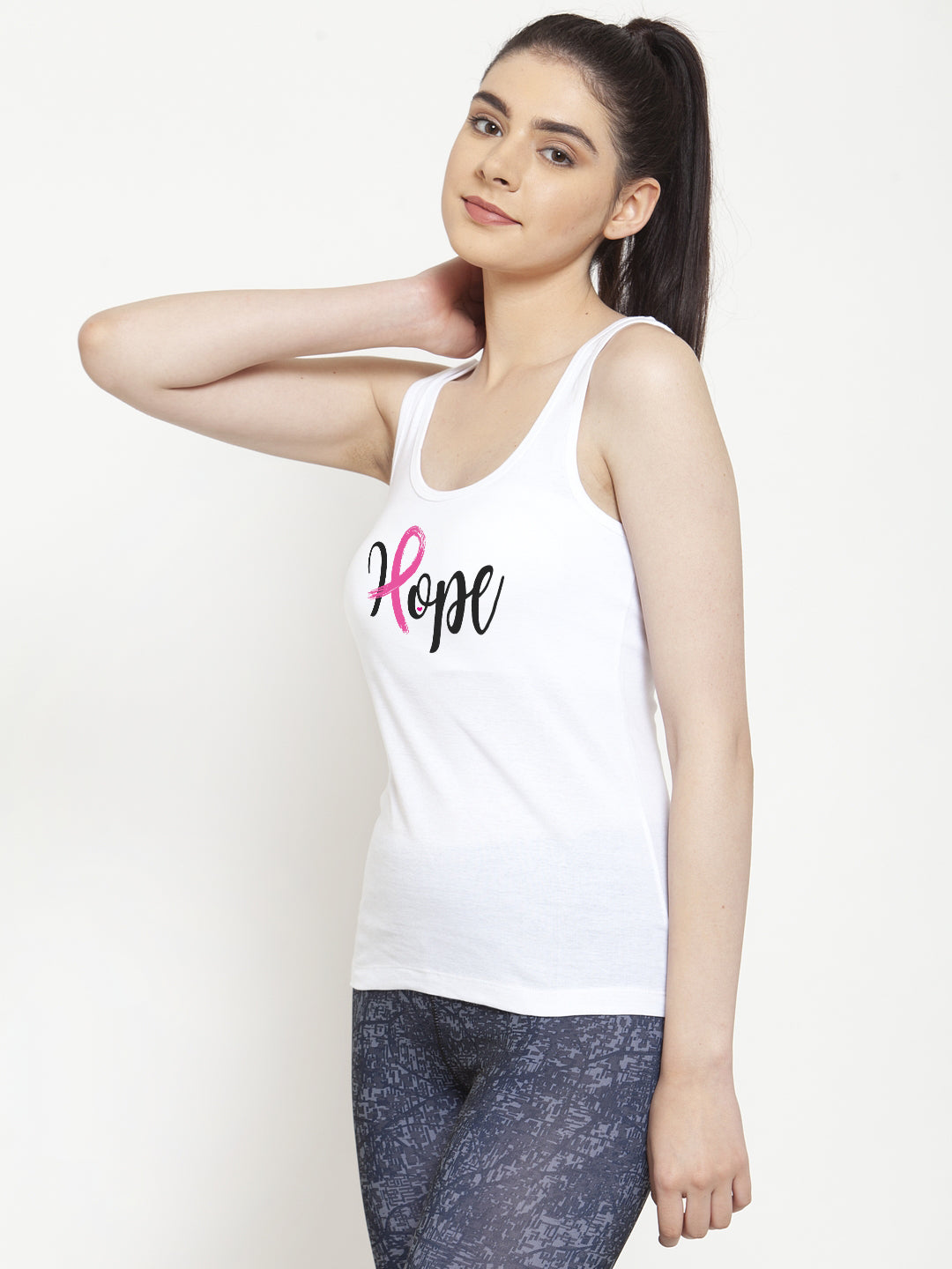 Women Hope Pure cotton Printed Top Vest - Friskers