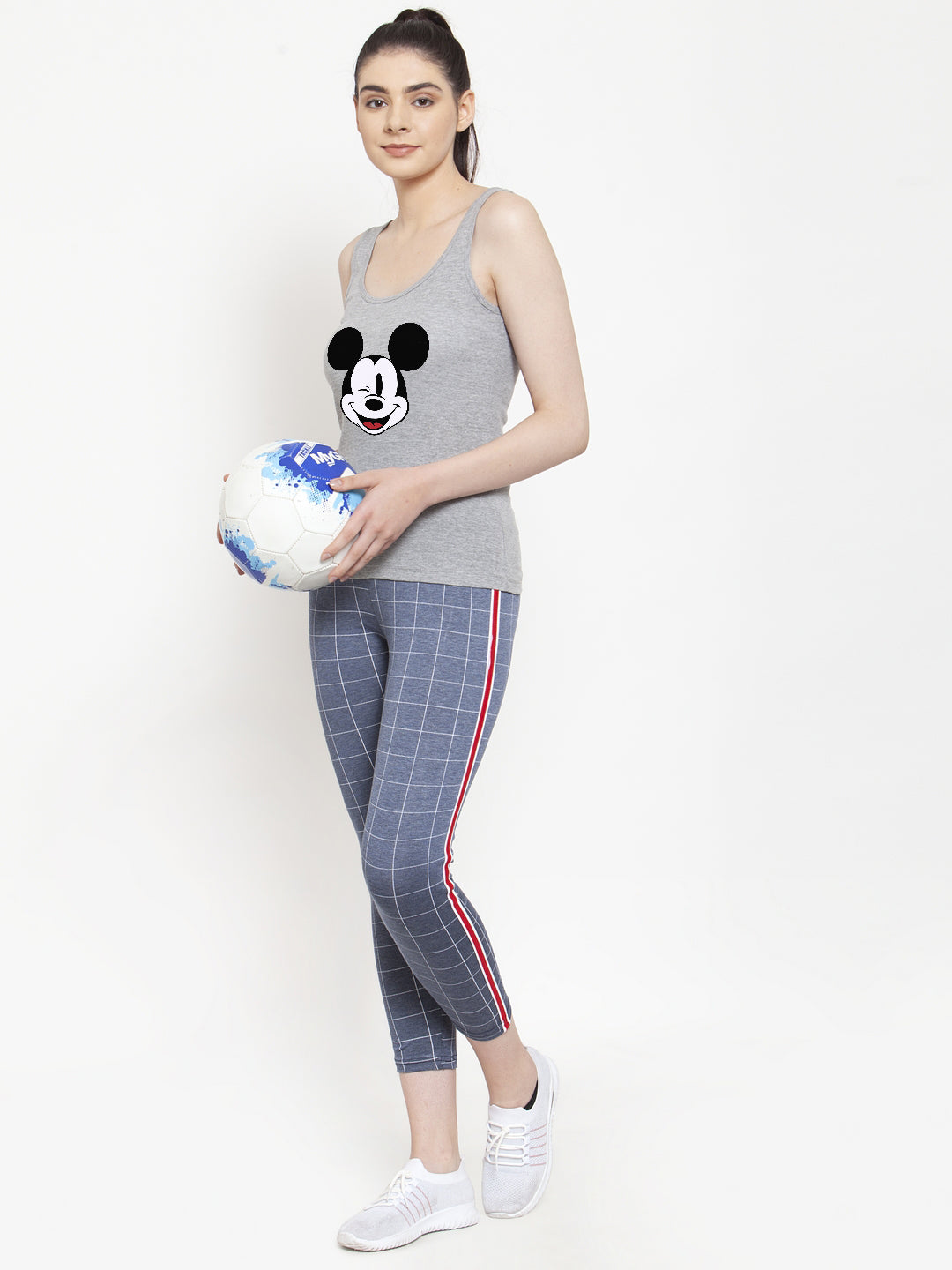 Women Mickey Mouse Pure cotton Printed Top Vest - Friskers