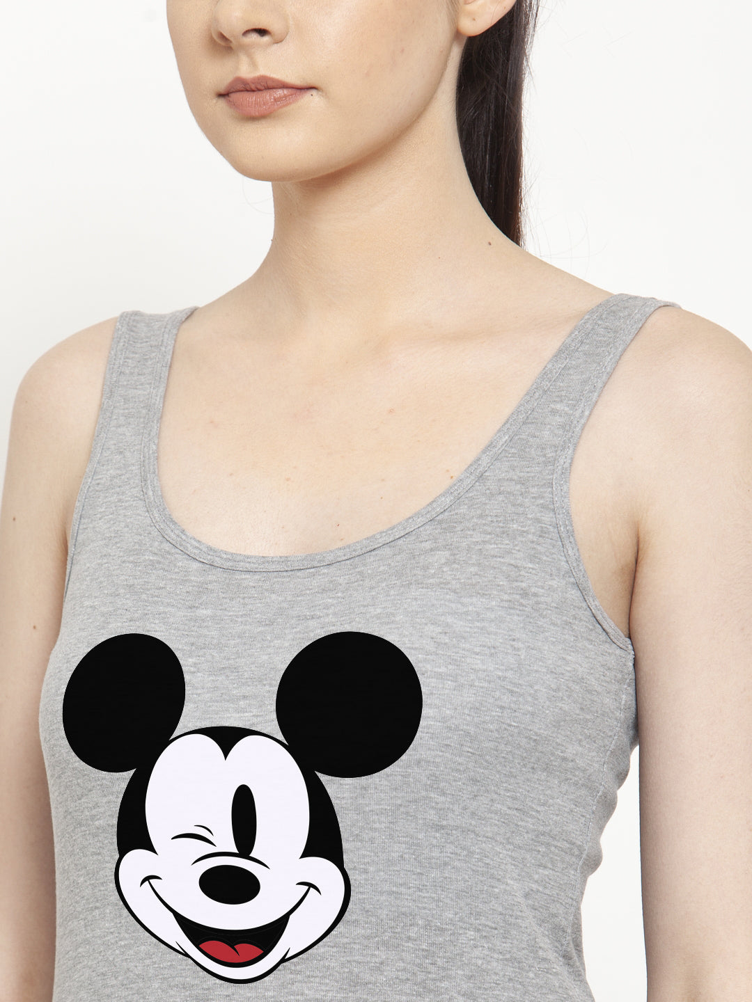 Women Mickey Mouse Pure cotton Printed Top Vest - Friskers