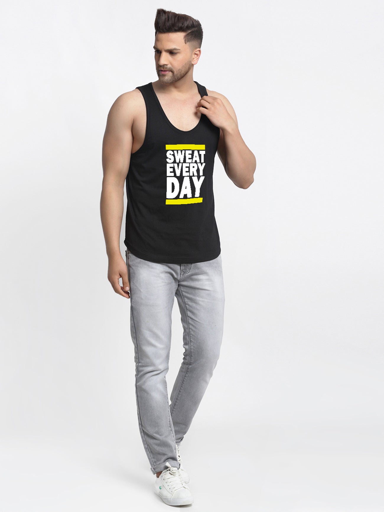 Sweet Everyday Printed Innerwear Gym Vest - Friskers