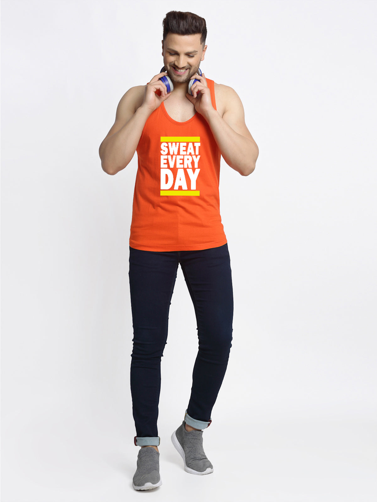 Sweet Everyday Printed Innerwear Gym Vest - Friskers