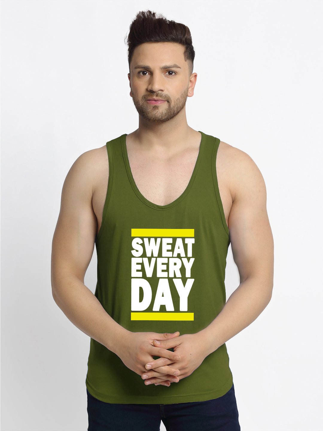 Sweet Everyday Printed Innerwear Gym Vest - Friskers