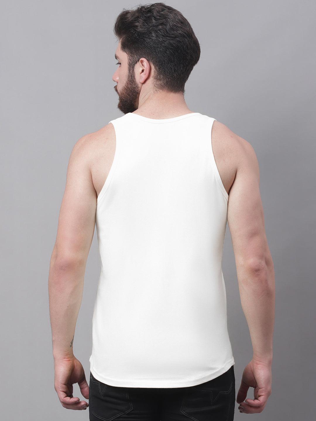 Men's Regular Fit Pure Cotton Gym Vest - Friskers